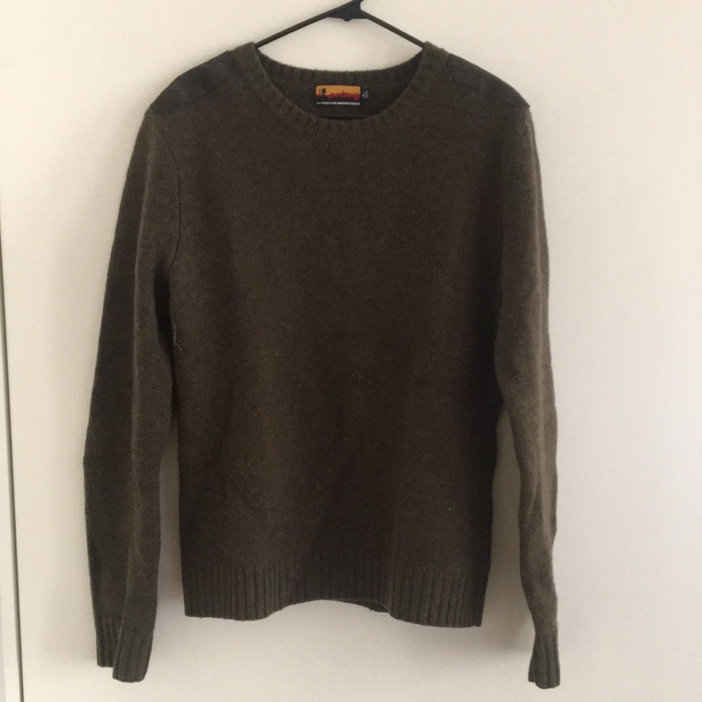 Army green pullover sweater